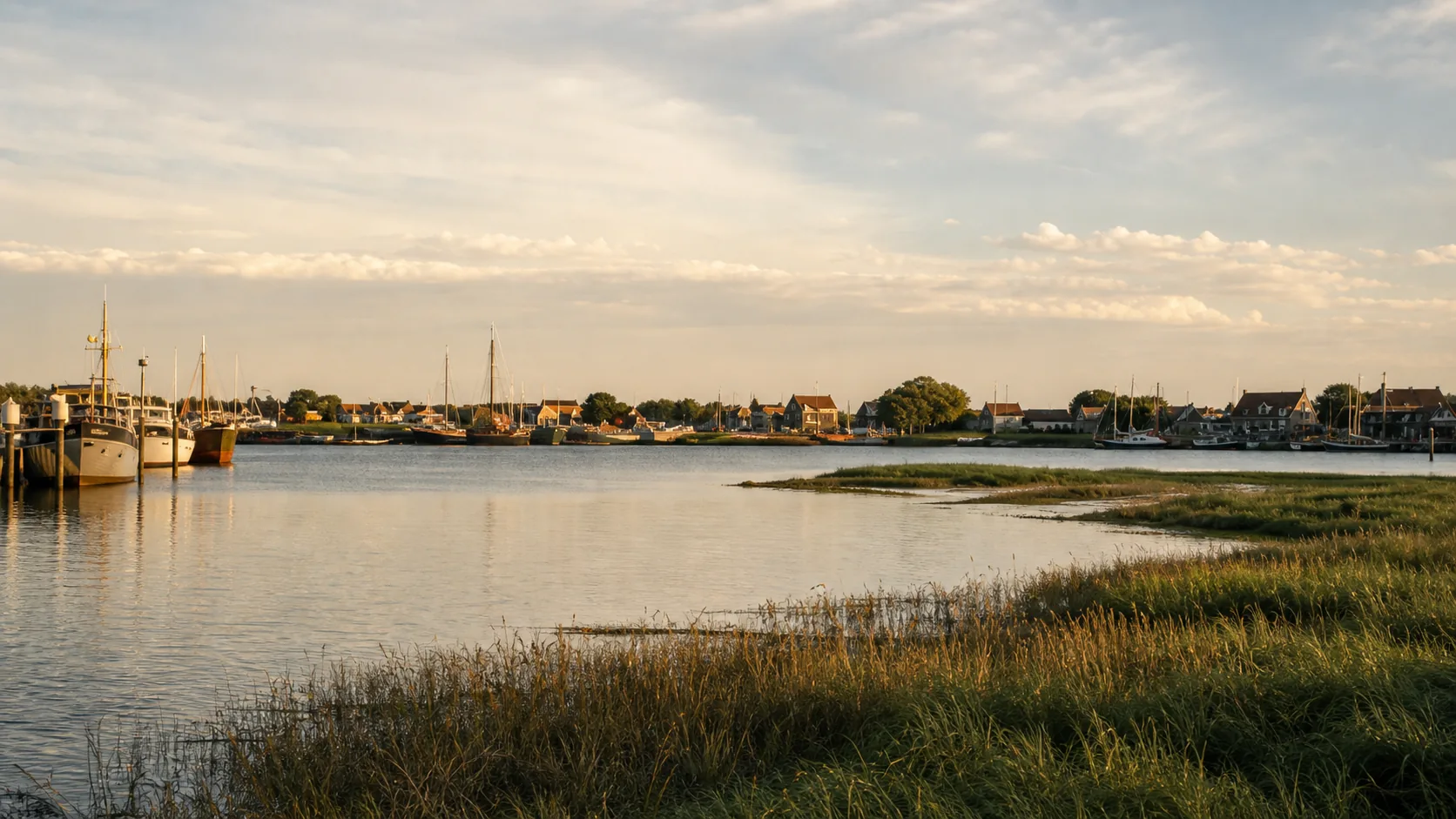 De haven en bedrijvigheid in het Waddengebied
